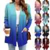 Women's Lightweight Cardigan Sweaters Open Front Long Sleeve Casual Loose Thin Cardigans With Pockets