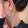 Elegant Large Hoop Earrings - High-End, Simple, and Versatile for a Luxurious European and American Style.