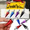 M6 Threaded Tips Screw Car Modified Fasteners Fender Washer Bumper Engine Screws License Plate Aluminium Alloy Bolts