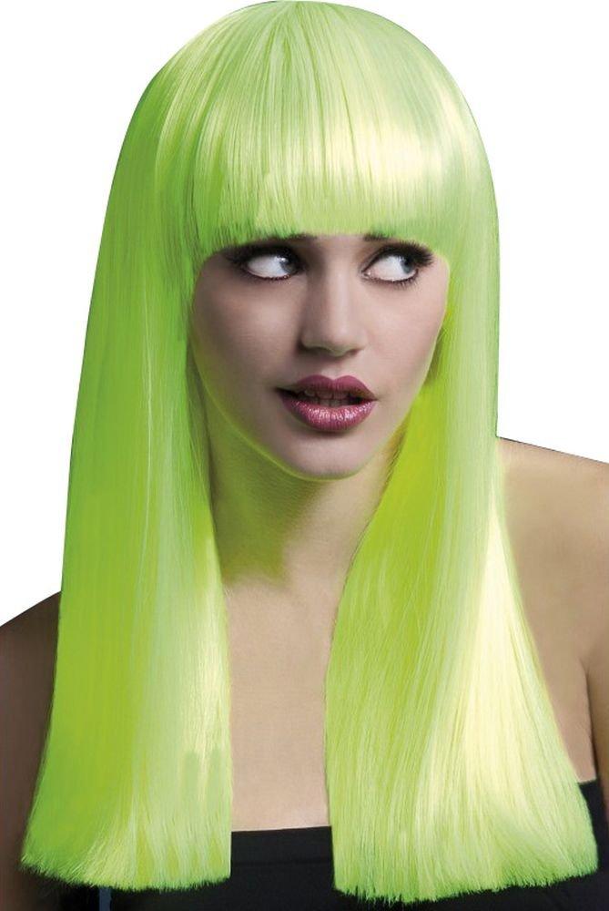 Fever Alexia Wig 48cm Long Blunt Cut Neon Yellow