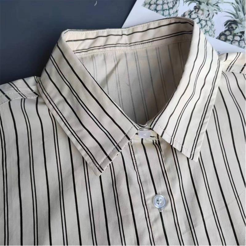 Versatile Striped Shirt False Collar Decorative Collar Winter Women'S Shirt Collar Men'S Women'S Cotton Collar