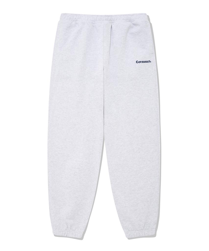 COVERNAT Authentic Logo Sweat Jogger Pants Heather Grey
