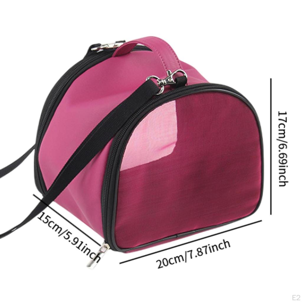 Сумка-переноска для хомяка, морская свинка, сетка, портативная, регулируемый ремень, дорожная транспортировка для