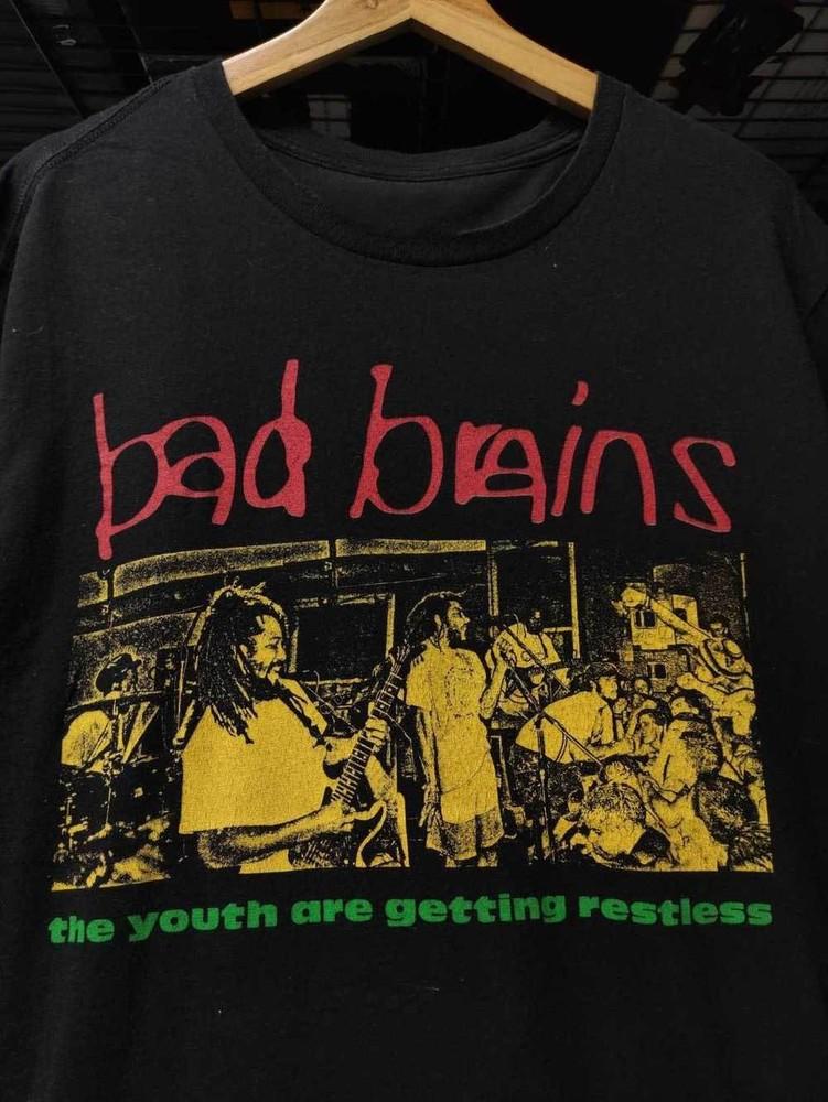 Винтажная футболка Bad Brains The Youth Are Getting Restless S-5XL Черная футболка BL591 Унисекс футболка