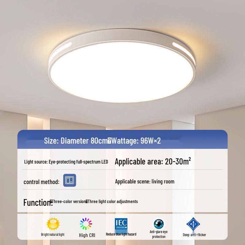 Светодиодный потолочный светильник: Ультратонкое, современное круглое освещение для гостиной, спальни, столовой и кабинета