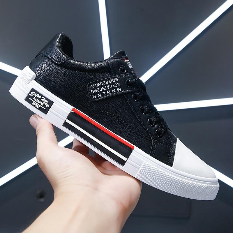 Outdooor Bmnew Black And White Fashion Shoes ,High Top Canvas Shoes ,Men 'S Fashion ,Men 'S Shoes ,Board Shoes ,Trendy ,Versatile Shoes