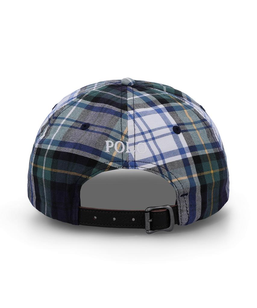 Кепка-бейсболка в клетку Oxford от POLO RALPH LAUREN - Белая