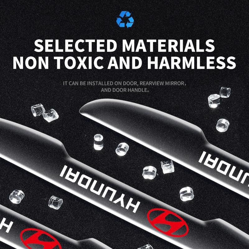 4PCS Car Door Transparent Bumper Guard Anti-Collision Protector For Hyundai Tucson I10 I20 I30 Santa Fe Sonata Azera Accent KK9
