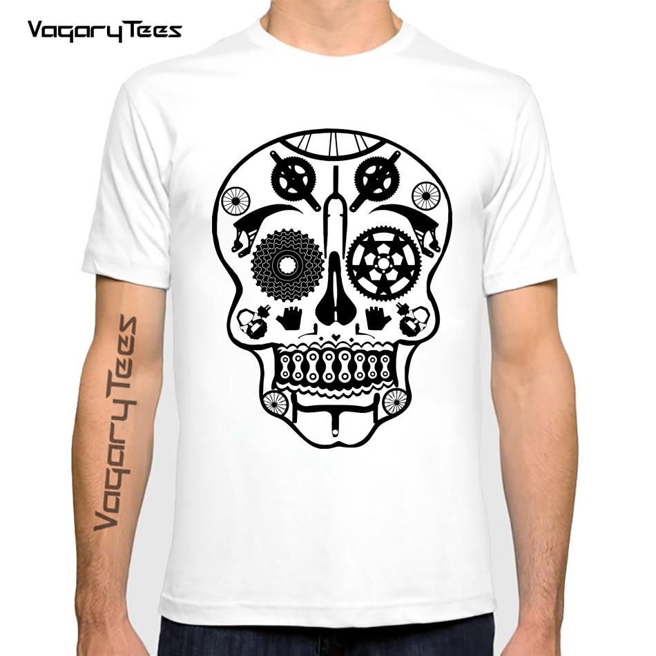 Bicycles MTB Print T Shirt Summer Men T-shirt Downhill Biking Print Casual Heartbeat Stimulation Exercise Male Harajuku Tshirt