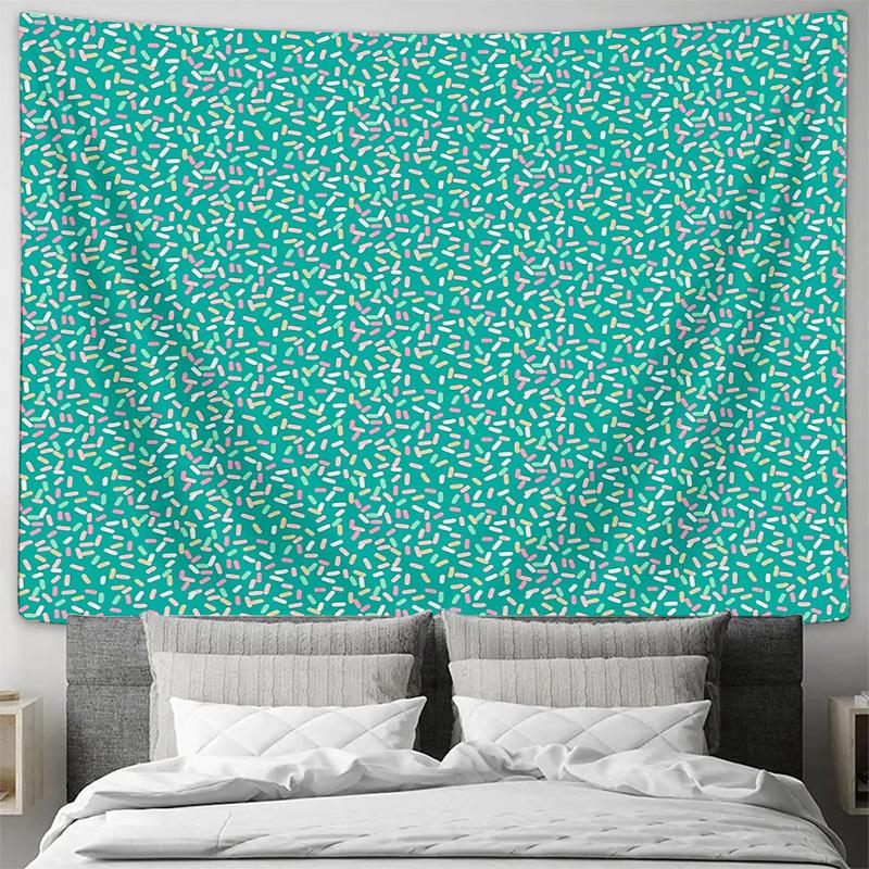Colorful Sprinkle Tapestry Wall Hanging Aesthetic Room Decor Backdrop Dorm Decor Bohemian Wall Art Home Decoration Twin Size Bed