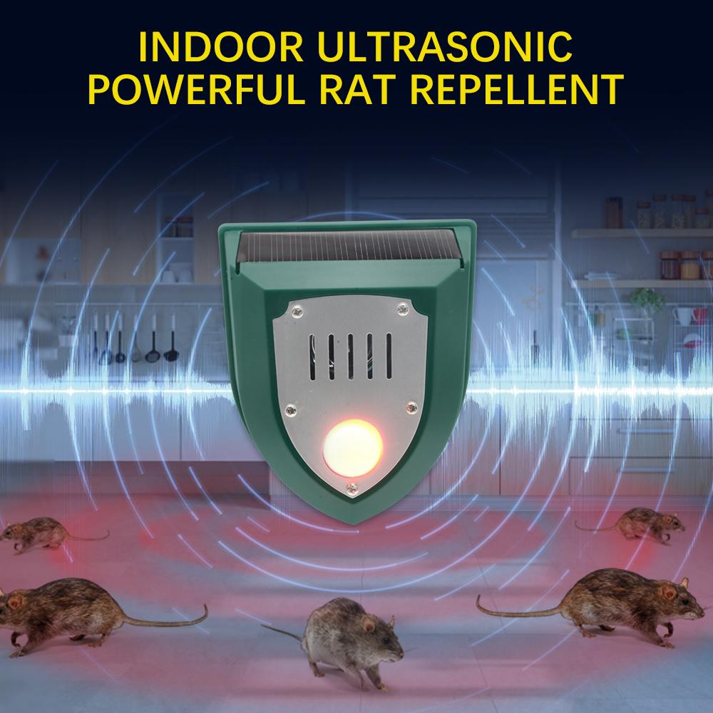 Solar Electronic Ultrasonic Repeller with PIR Motion Sensor Alarm Timed Human Body Induction