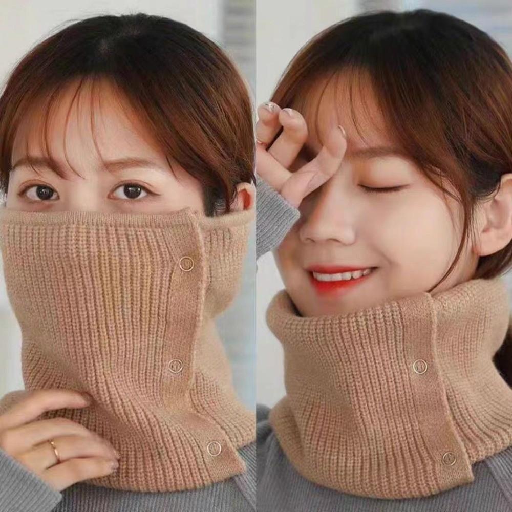 Windproof Knitted Scarf Warm Neckerchief New Fake Collar Outdoor Sports