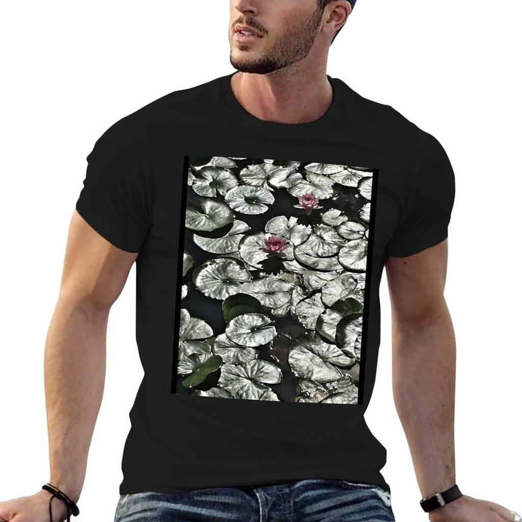 Lily Pad Pattern T-Shirt t shirt man cotton man graphic t shirt cotton t shirt pack T-shirt