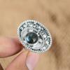 Wedding Gift For Her 925 Silver Natural Labradorite Promise Adjustable Ring