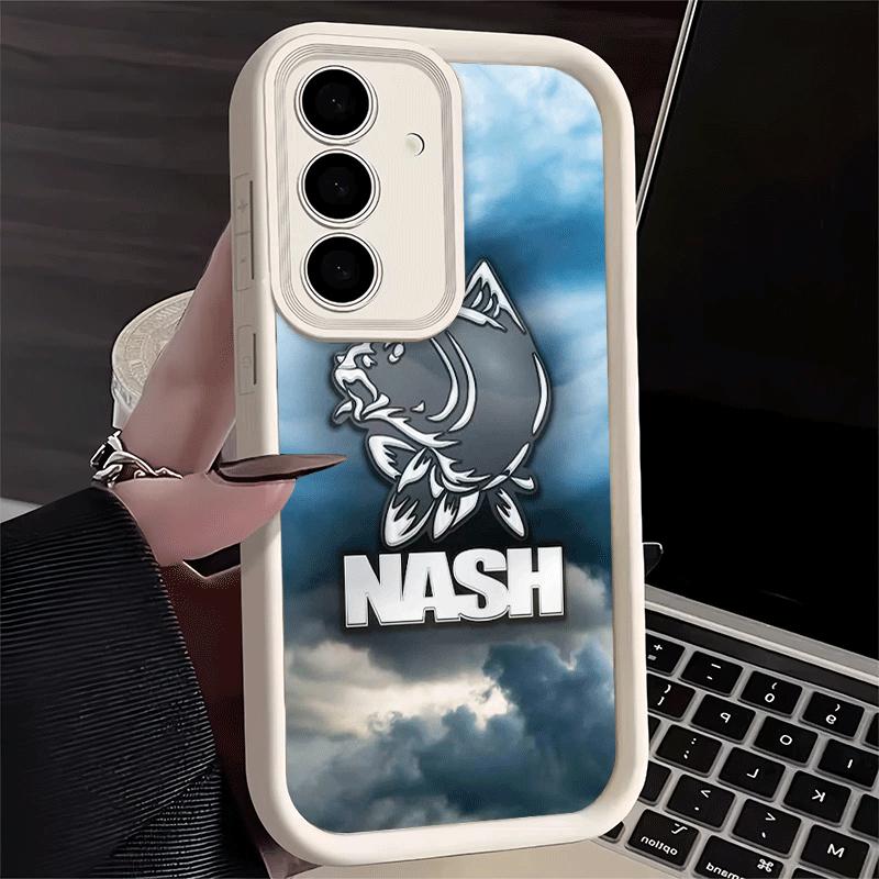Чехол для телефона Samsung Galaxy S26 S25 Ultra S24 FE Nash Fishing Рыба Марка Ракушка S23 Plus S22 + S21 S20 5G Мягкий Силикон Funda