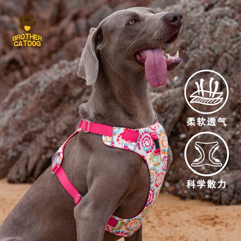 Dog Harness Vest With Adjustable Straps No-Pull Pet Leash Small Medium Large Dogs Colorful Comfort Fit