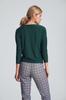 Green women' V-neck blouse M710 size