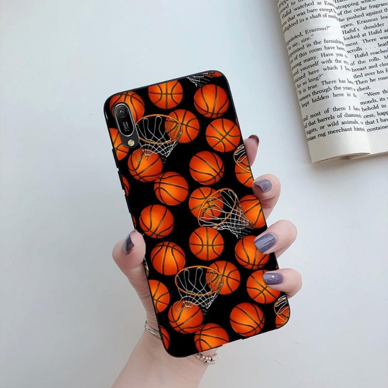 Баскетбольный чехол для телефона Huawei Mate 40 30 20 10 Pro Lite Nova 9 8 5T Y7p Y7 мягкий черный чехол для телефона