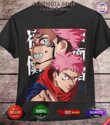 Футболка Sukuna Ryomen Jujutsu Kaisen Итадори Годжо Аниме Японская Футболка JJK