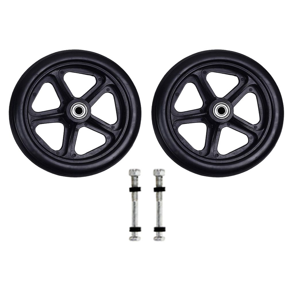 2 шт. 6/7/8-дюймовые колесики для инвалидной коляски универсальные сменные передние колеса с литыми шинами аксессуары для инвалидных колясок износостойкие