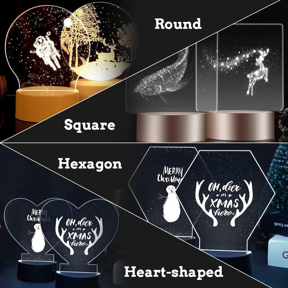 30/15/10/5 шт. Акриловая панель-вывеска, 2 мм прозрачный лист оргстекла, пустая пластина из плексигласа для светодиодной основы, проект DIY, поделка для дисплея