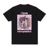 2025 Summer I Eat Ceunisext Cursed Cat Funny Meme For Unisex Fashion Casual Short Sleeve T Shirts Printed Tshirt