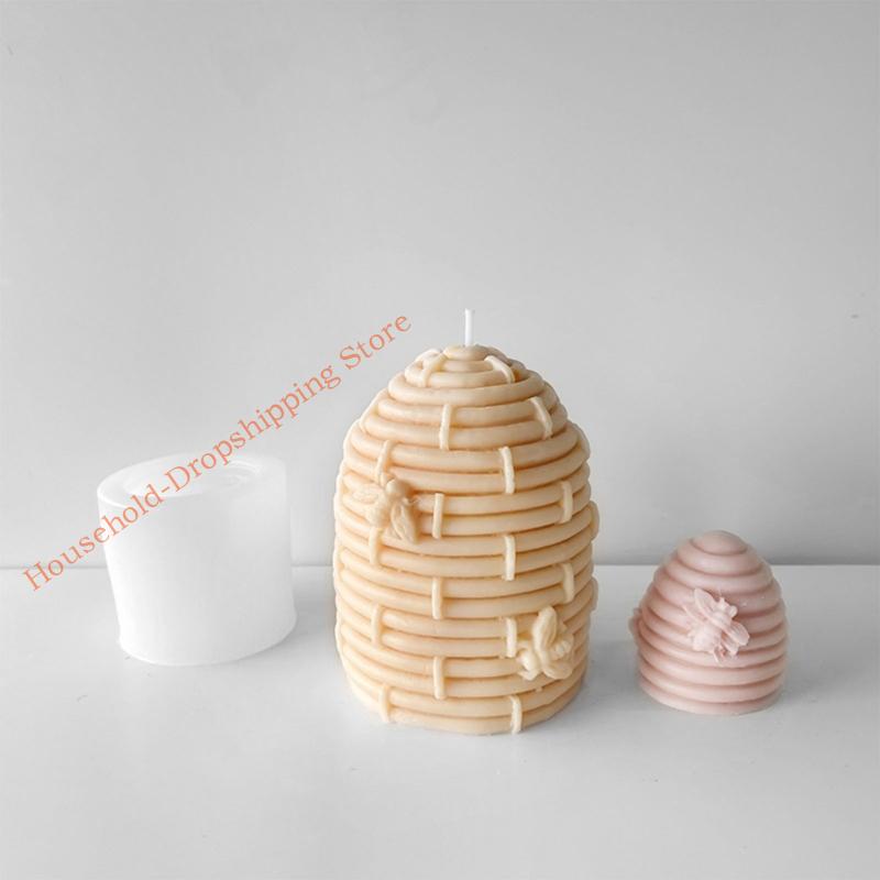85AD DIY 3D Формы Цилиндрические Формы Силиконовая Форма Поделки для Изготовления Свечей