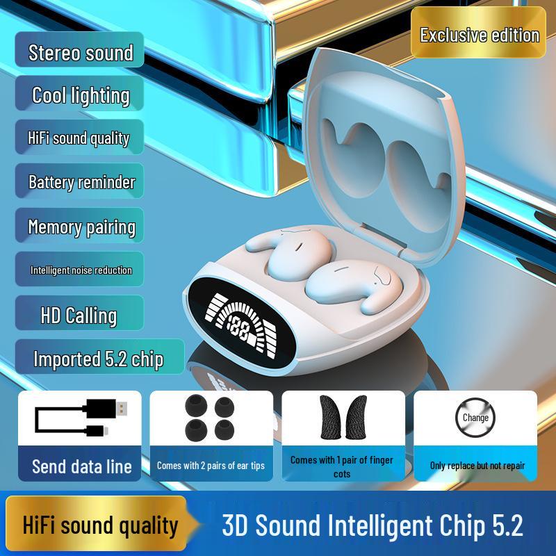 MD528 Ультратонкие Беспроводные Bluetooth Наушники: Самое продаваемое внутриканальное устройство для сна с технологией двойного хоста