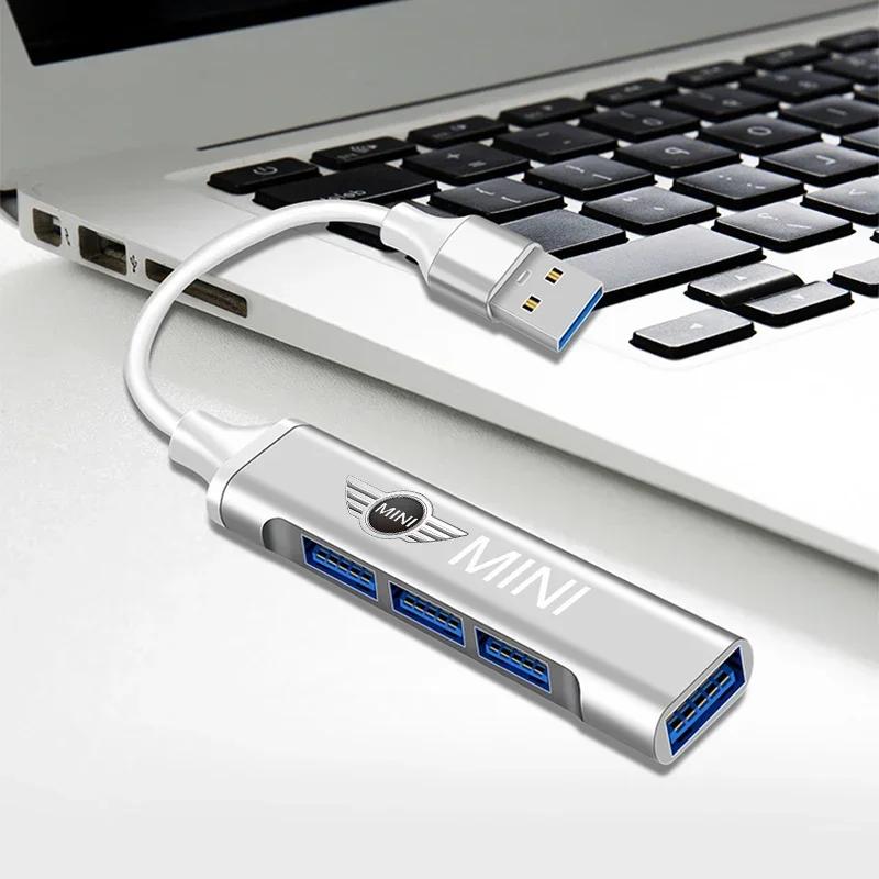 Cars R56 For BMW MINI New Car Styling Type-C Turn USB Adapter Multi Port Distributor Hub Car Goods For BMW Mini F54 F55 F56 R56
