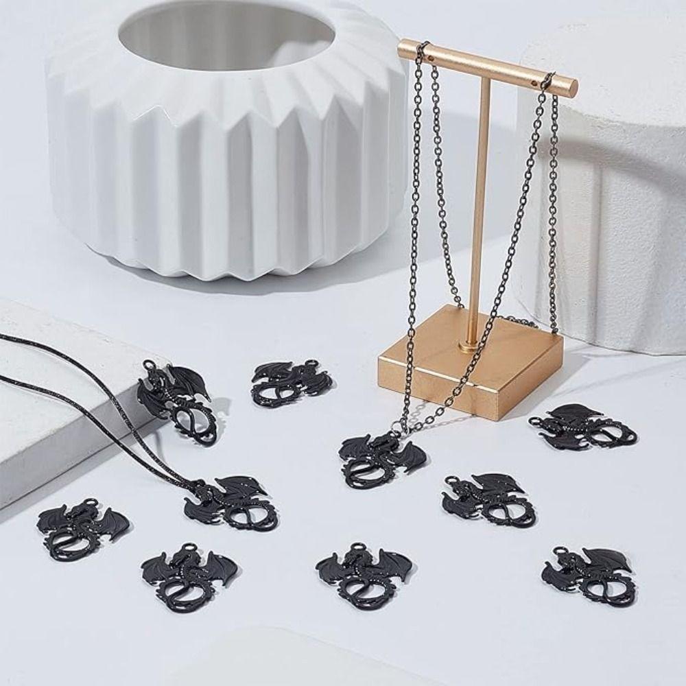 Black Dragon Pendant Alloy Tibetan Style Electroplated  Jewelry Accessories