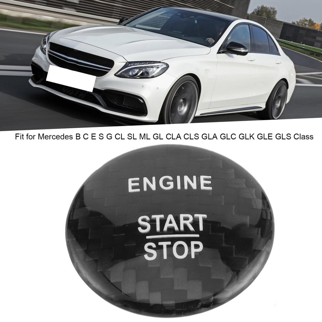 Углеродная Накладка на кнопку Start-Stop двигателя Подходящая для B C E S CLA Классов