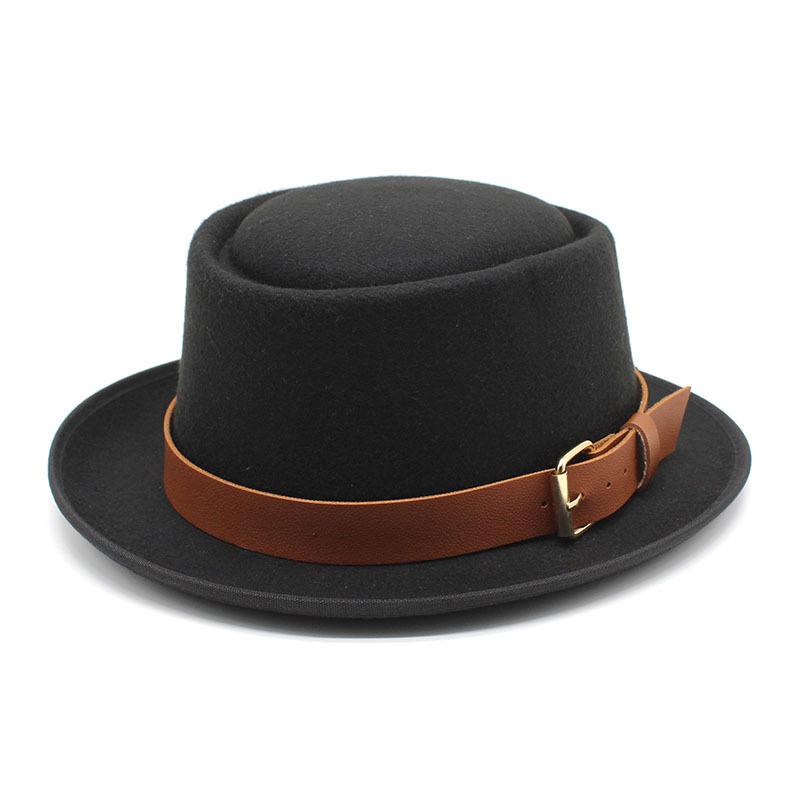 Шляпа Женская, Купольная Шерстяная Шляпа, Мужская Британская Джазовая Шляпа, Ретро Цилиндр, Женская Модная Шляпа
