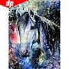 Алмазная картина Лошадь Вышивка крестом Полный круглый 5D DIY Алмазная вышивка Животное Мозаика Горный хрусталь