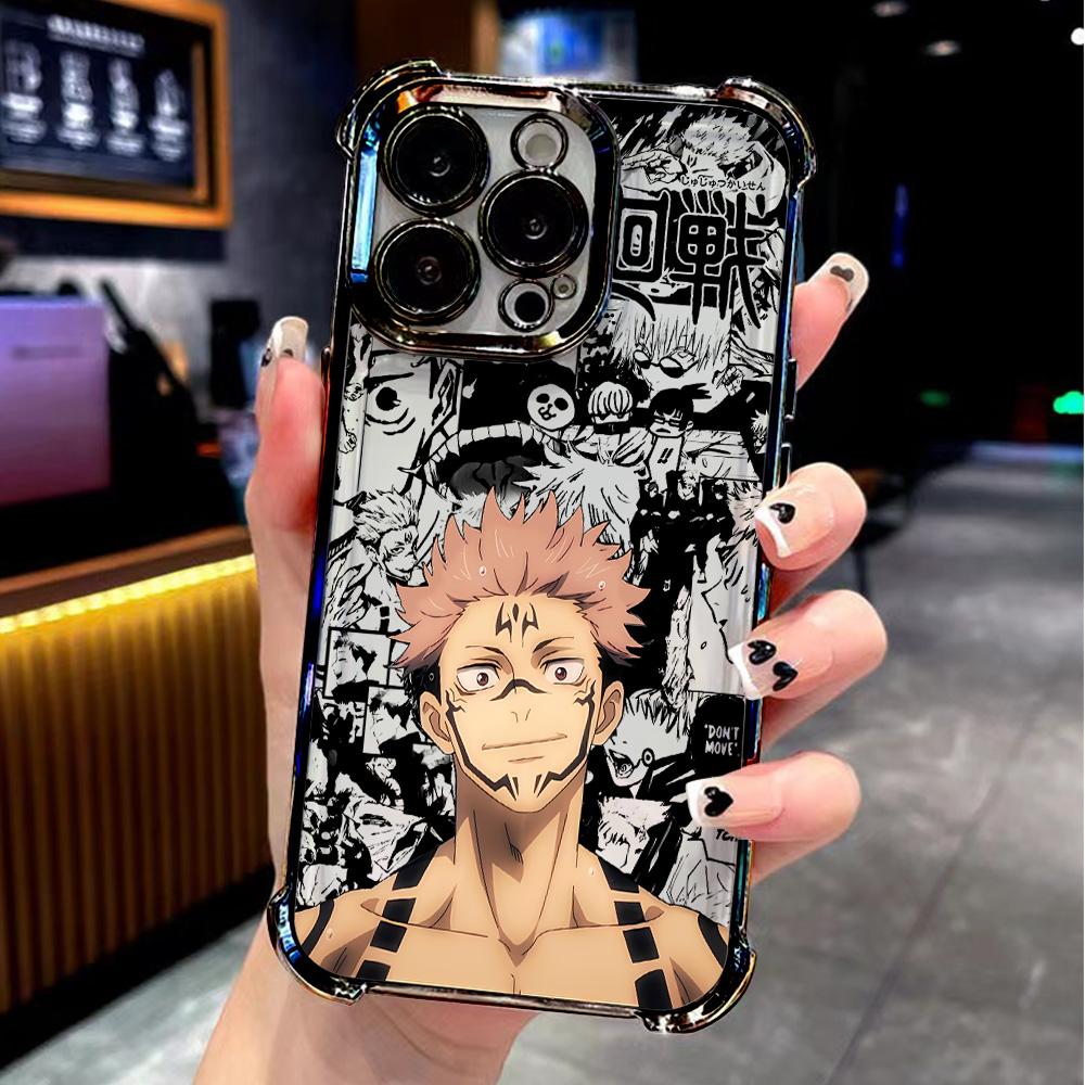 Чехол для телефона с покрытием Jujutsu Kaisen Итадори Юдзи для Samsung S25 S24 S23 S22 S21 S20 FE Note20 Edge Plus Ultra 4G 5G Противоударный