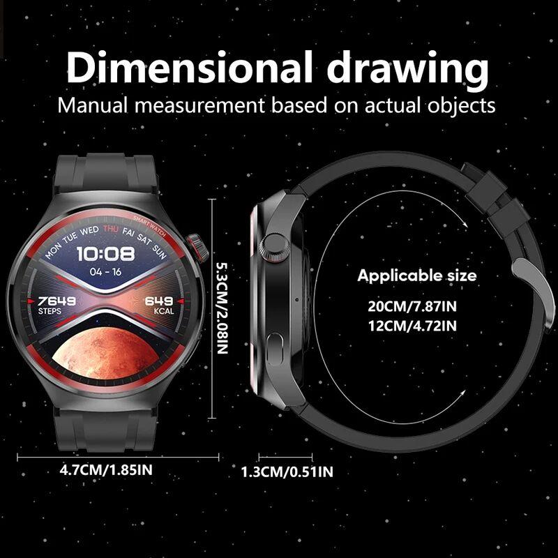 2024 Новые оригинальные часы 4 Pro, мужские деловые часы GT4, GPS, спортивный трекер, AOMLED, HD-экран, NFC, Bluetooth, умные часы с вызовом