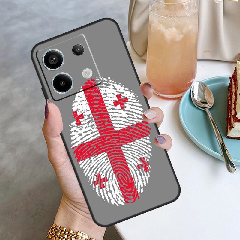Georgia Flag Funda For Xiaomi Redmi Note 12 11 10 9 8 13 Pro Plus 12S 11S 10S 9S 10A 9C 10C 12C 13C Case