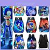 Новый мультяшный аниме рюкзак Sonic для учеников начальной и средней школы