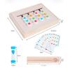 Kids Wooden 4 Colors Game Board Logic Thinking Orientation Training Blocks Early Learning Toy