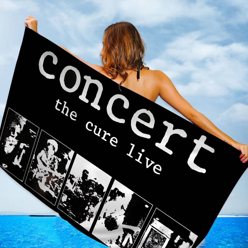 Полотенца для пляжа The Cure Logo Большие Микрофибра Быстросохнущее Полотенце Песок Пляжные Полотенца Полотенце для Бассейна Для Путешествий Плавание Бассейн Йога