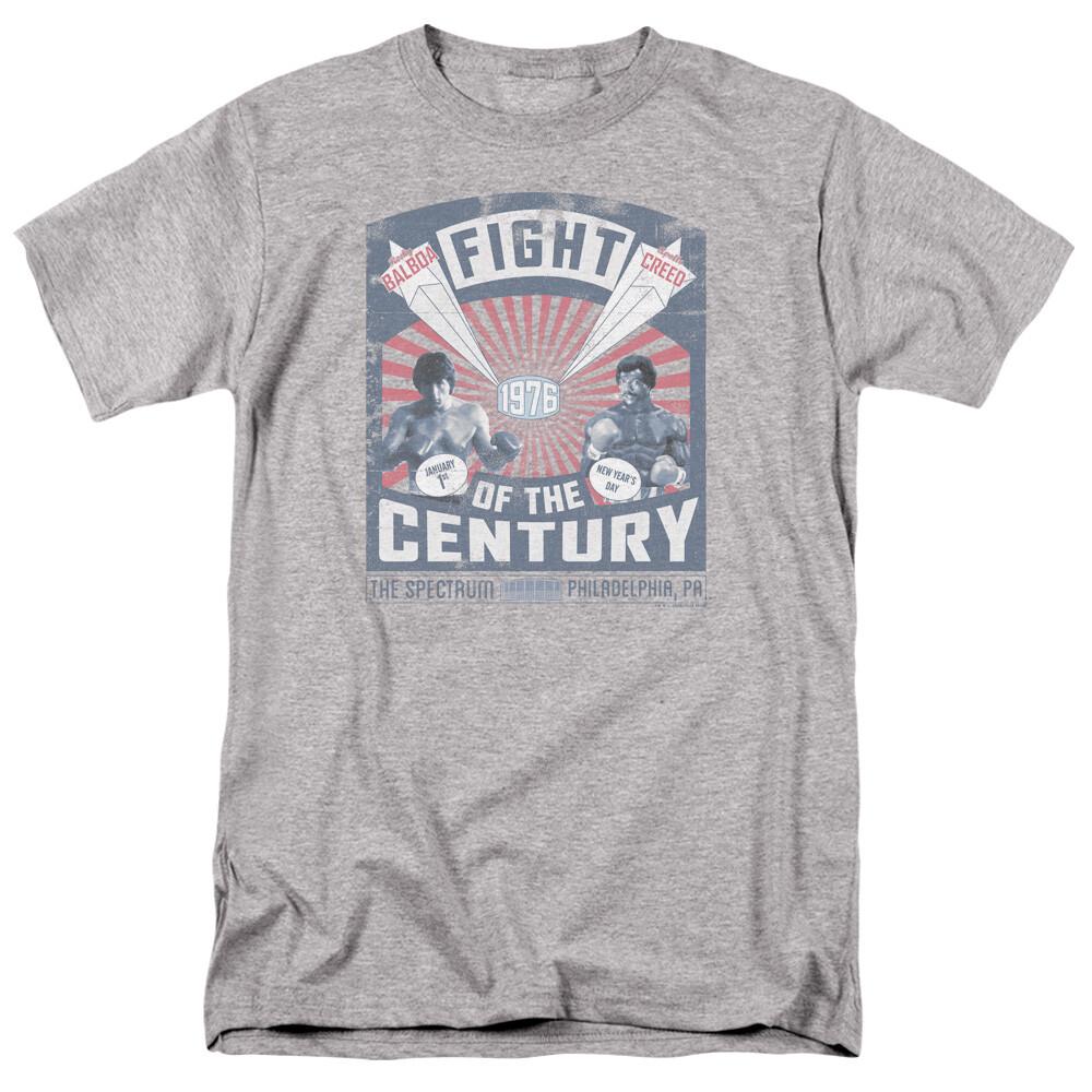26 Rocky Balboa Creed Fight Poster T Shirt Mens Licensed Boxing Movie Sport Gray Unisex T-Shirt