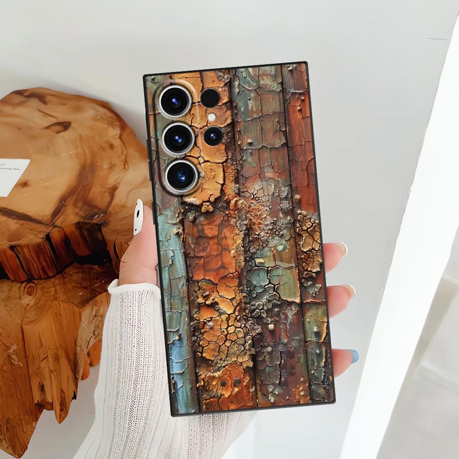 Ретро-кейс с эффектом ржавчины для Samsung Galaxy S25 S24 Plus S20 Ultra S21 FE S23 Note 20 8 9 10 S10 S9 S26 Funda Чехол для телефона