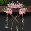 Tassel Chinese Style Hairpin Set Pearl Flower Hair Comb Hanfu Hair Stick  Hair Accessories