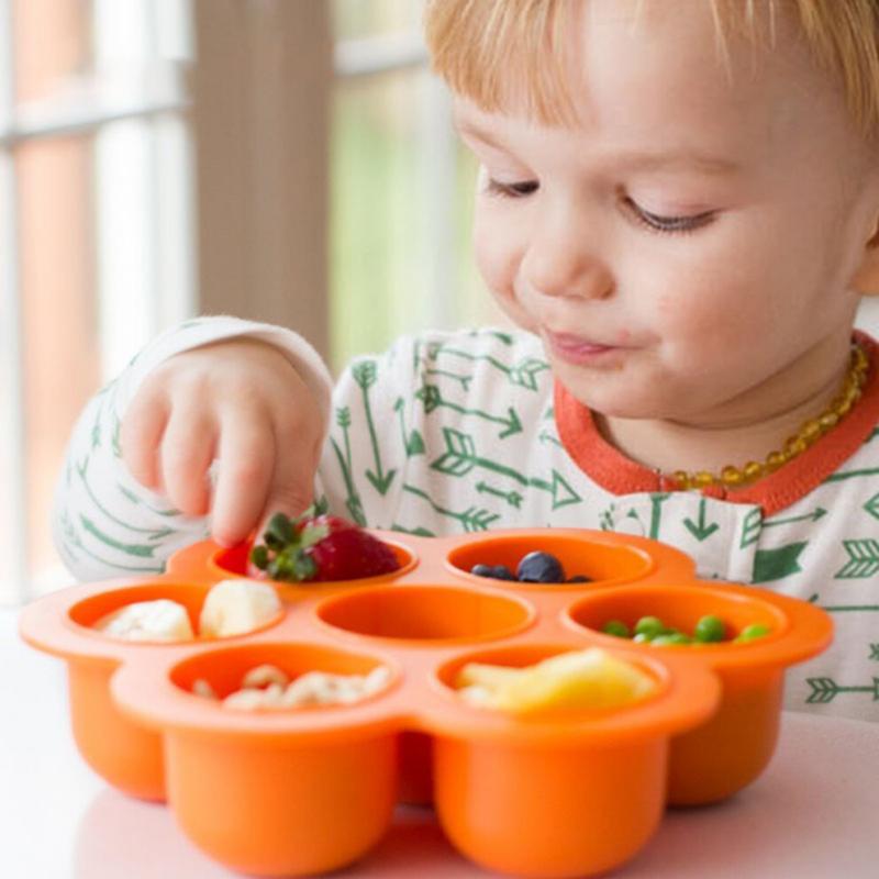 Baby Food Storage Box Trays Reusable Container Child