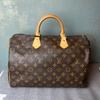 [Б/У] Сумка Speedy 35 из канвы Monogram и кожи - Очень хорошее состояние #14MMW19