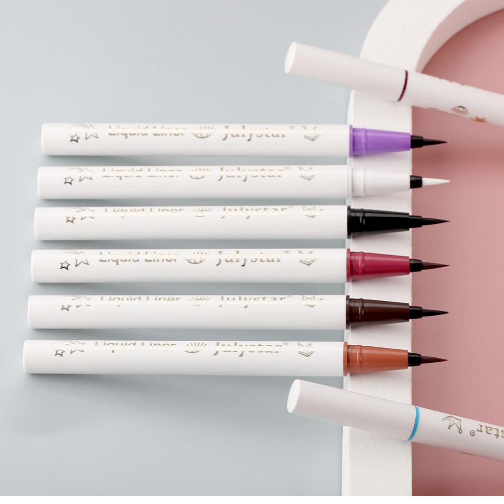 Июлязвезда красочная водостойкая легко окрашиваемая тонкая жидкая подводка для глаз для начинающих не размазывает долговечную подводку для глаз