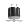 3-в-1 USB-перезаряжаемый кемпинговый вентилятор со светодиодной подсветкой для беседки, уличный потолочный вентилятор для палаток, навесов, пляжа, автодома, кемпера и улицы