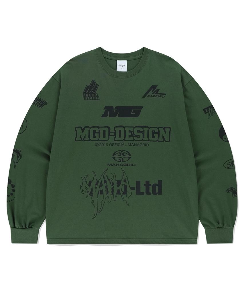 MAHAGRID Mgd Symbol Ls Tee Green(Mg2Efmt565A)