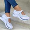 New Casual Single Shoes Women's Platform Fly-woven Breathable Velcro Casual Mesh Large Size Women's Shoes