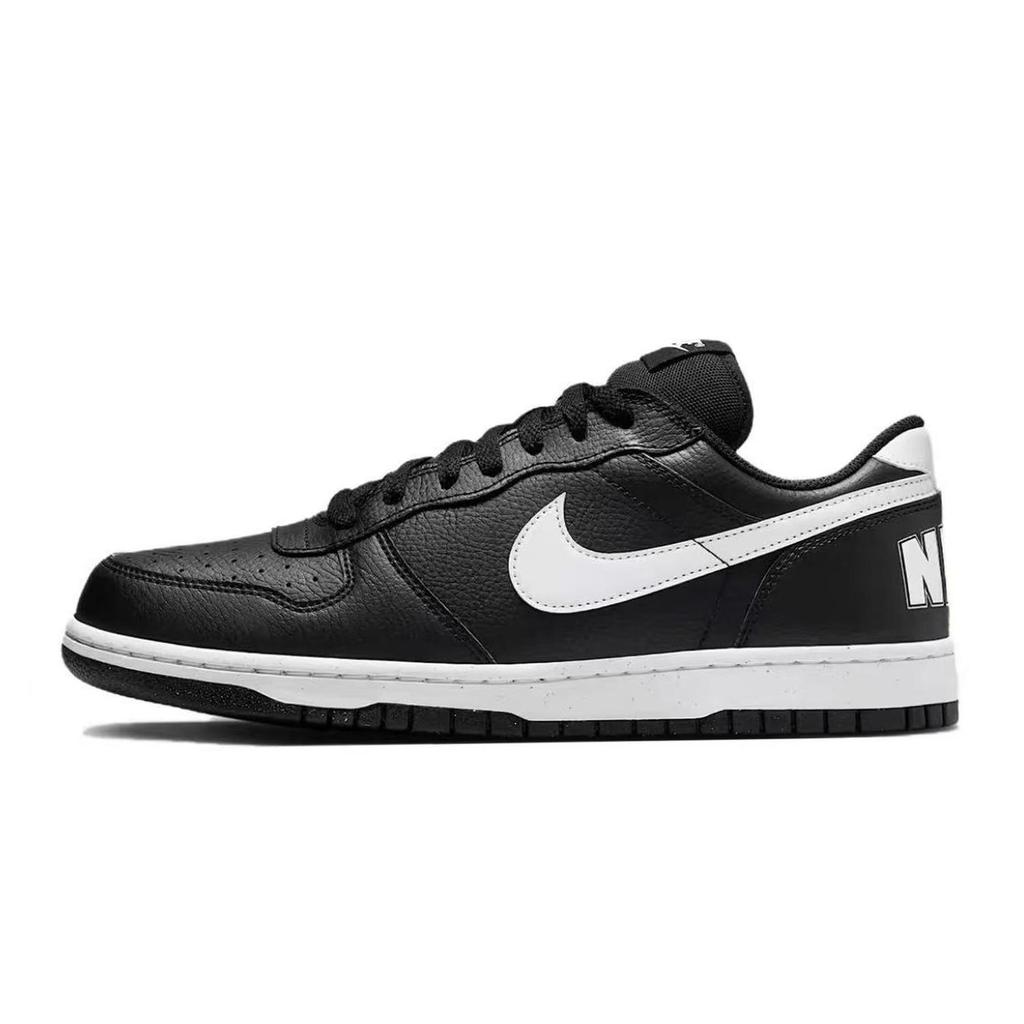 Nike Big Synthetic Leather, Leather Purple Abrasion Resistant Low top Skateboard Shoes Men's Black 355152-016(team1376-)