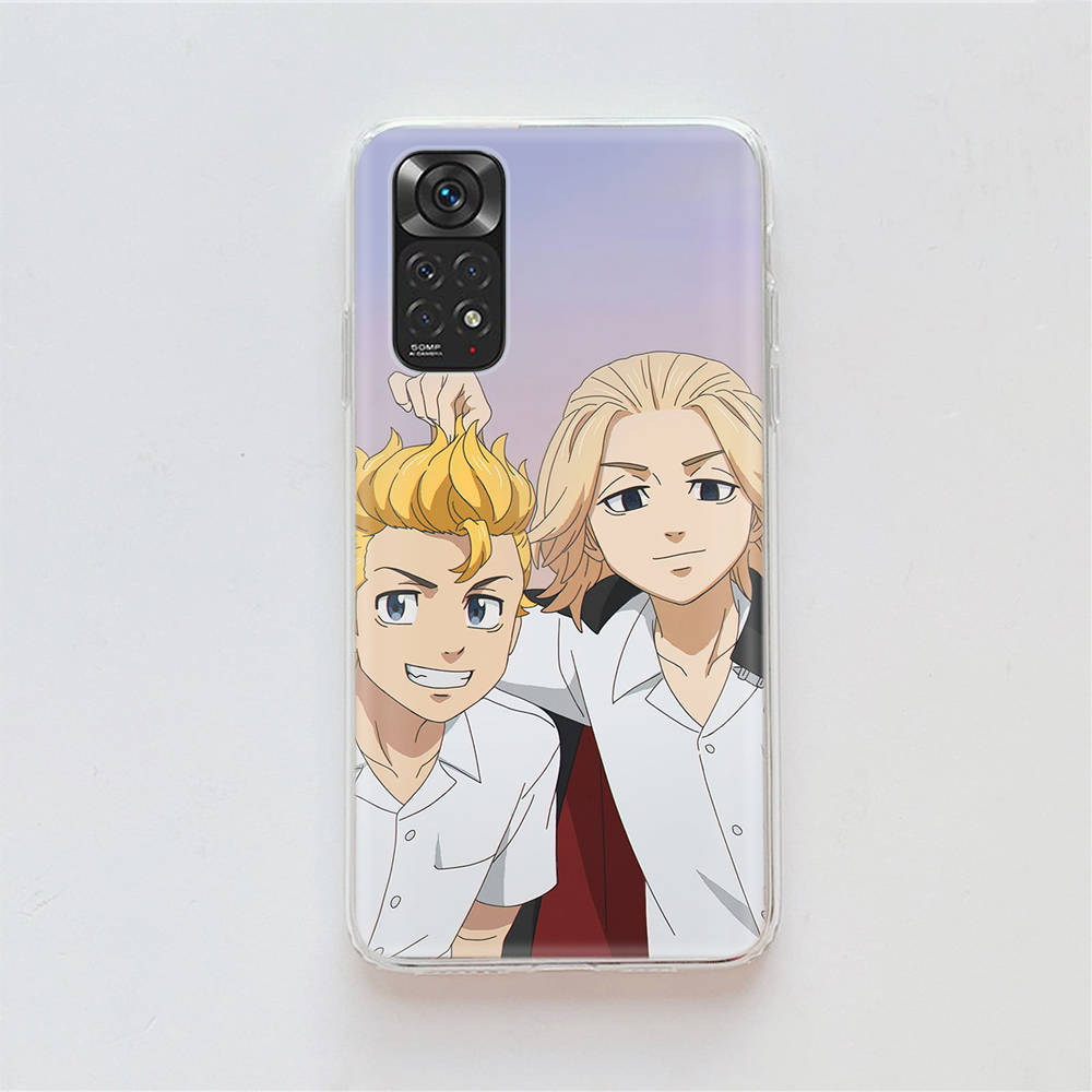 Чехол DT25 Tokyo Revengers для Samsung A04 A14 A23 A34 A54 M23 M33 M52 M53 Realme 10 9 C30S C35 C55 VIVO Y02S Y21 Y33S Y51 X80 Pro Прозрачная крышка